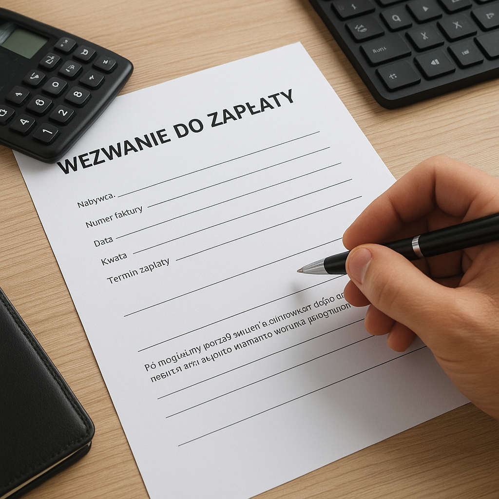 Jak napisać wezwanie do zapłaty dla kontrahenta